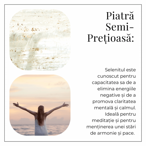 Bratara din Selenit Natural 8mm – Echilibru si Claritate [8]