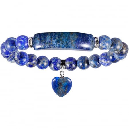 Cristale pentru zodii - Bratara cu pietre semipretioase margele 8mm ochi de Lapis Lazuli: Calmarea stresului si a anxietatii