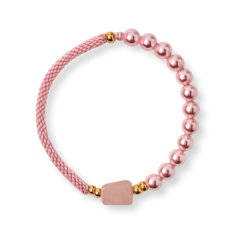 Capricorn - Bratara Cuart Roz si Perle – Energie de Iubire, Delicatețe si Armonie Interioara
