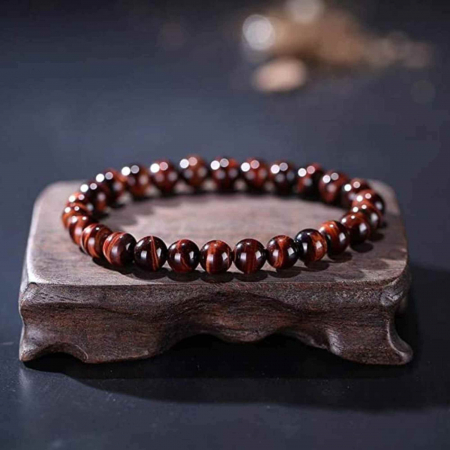 Bratara din piatra semipretioasa Ochi de Tigru Rosu Dragon's Eye - Stimulare, Incredere si Armonie intr-un Accesoriu Atragator [5]