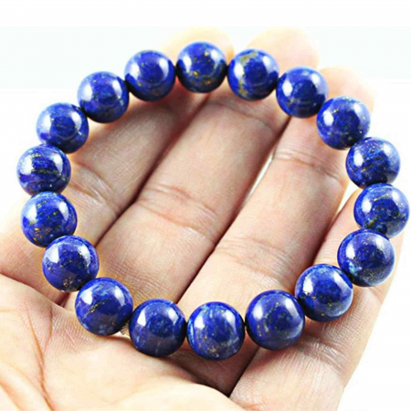 Bratara din pietre semipretioase 8mm Lapis Lazuli lucrata manual - Bratara stretch cu margele [2]