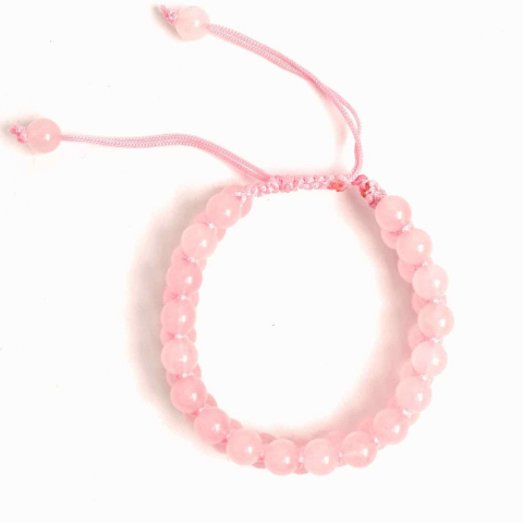 Bratara Dubla Reglabila din Cuart Roz 8mm – Iubire și Armonie [6]