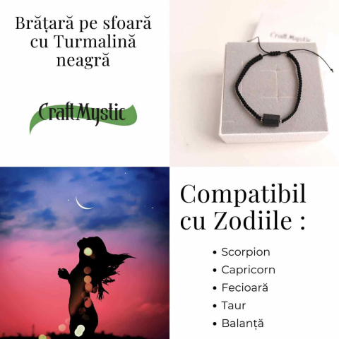 Bratara macrame cu turmalina neagra pentru protectie energetica [6]