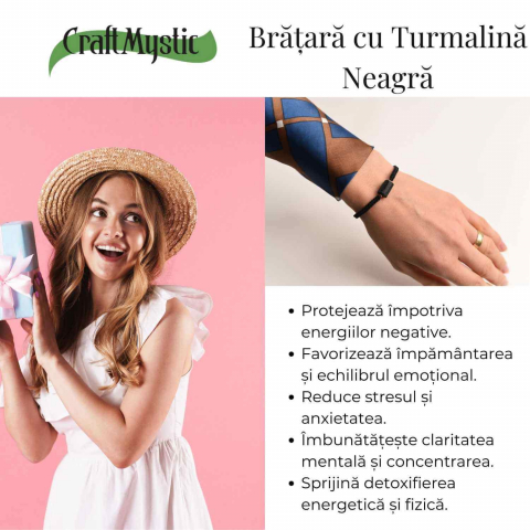 Bratara macrame cu turmalina neagra pentru protectie energetica [4]