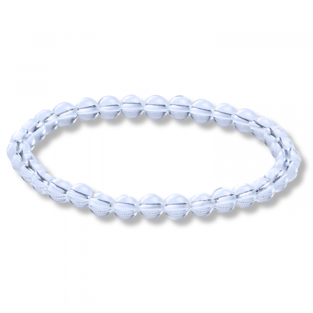 Claritate Mentala si Focus - Bratara Elastica cu Margele 6mm Cuart transparent  Energie Pozitiva