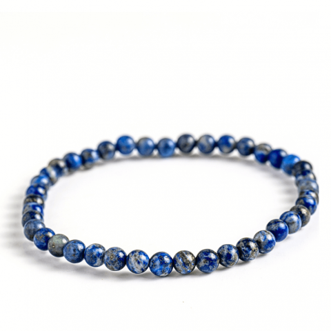 Claritate Mentala si Focus - Bratara Elastica Lapis Lazuli 5 mm – Claritate si Creativitate