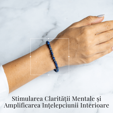 Bratara Elastica Lapis Lazuli 5 mm – Claritate si Creativitate [1]