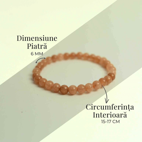 Bratara elastica cu piatra soarelui 6mm – Energie si optimism [2]