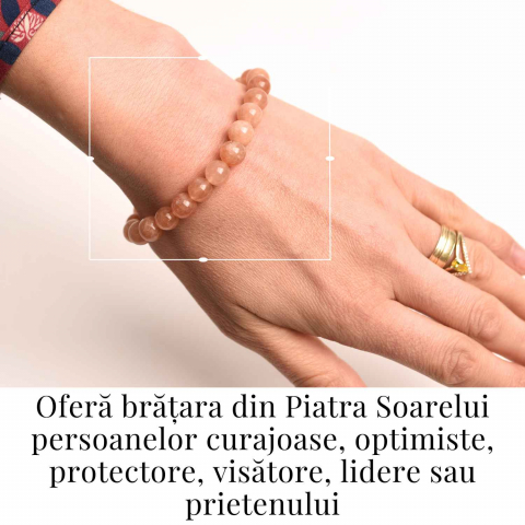 Bratara elastica cu piatra soarelui 8mm – Incredere si abundenta [1]