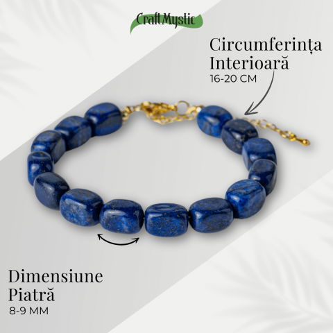 Claritate si Intelepciune – Bratara cu Lapis Lazuli Natural [3]