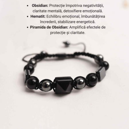 Bratara deosebita cu ametist natural 8mm - Elastica ajustabila cu pietre semipretioase violete [3]