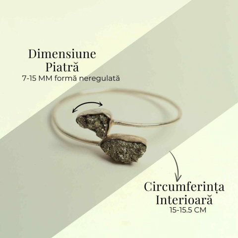 Bratara pirita cu metal – Noroc si protectie zilnica [3]