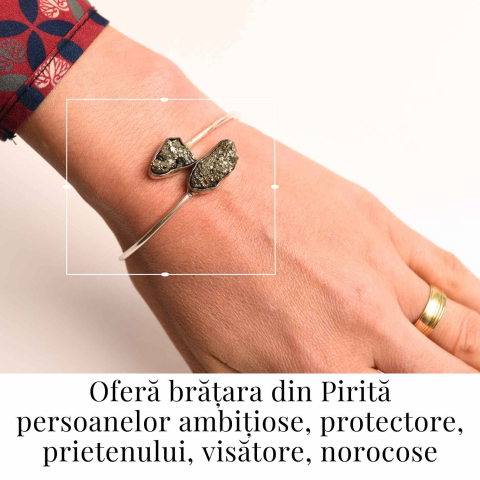 Bratara pirita cu metal – Noroc si protectie zilnica [1]