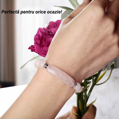 Bratara Zen Cuart Roz 8mm – Iubire si Vindecare Emotionala [1]