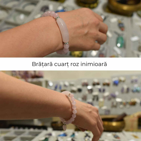 Bratara Zen Cuart Roz 8mm – Iubire si Vindecare Emotionala [3]