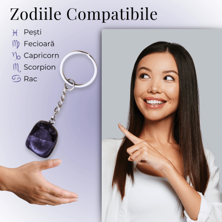 Set coliere ce contine 7 cristale naturale chakre si doua lanturi de franghie reglabile, realizate manual de diferite dimensiuni, un cadou ideal pentru femei, barbati si copii [4]