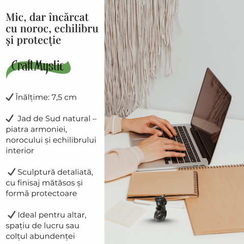 Gardianul bland al norocului – Dragon din Jad de Sud pentru Abundenta si Echilibru 7.5 cm inaltime [2]