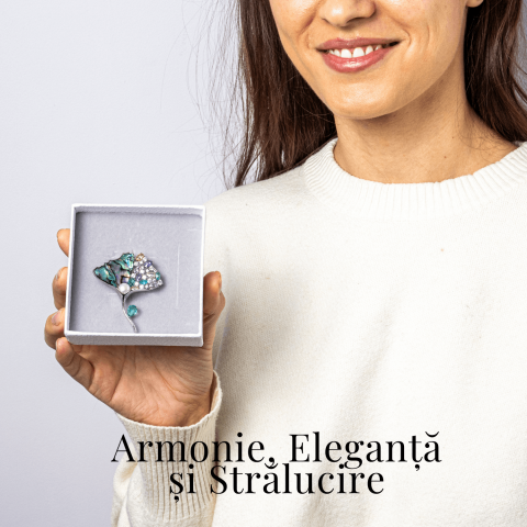 Brosa Scoica Abalone cu Perla Naturala - Eleganta si Protectie Energetica [1]