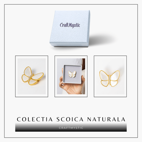 Brosa Fluturas cu Scoica Naturala - Energie Pozitiva si Rafinament [4]