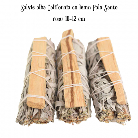 Buchet Salvie Alba California cu lemn Palo Santo – Purificare si Energie Pozitiva [3]