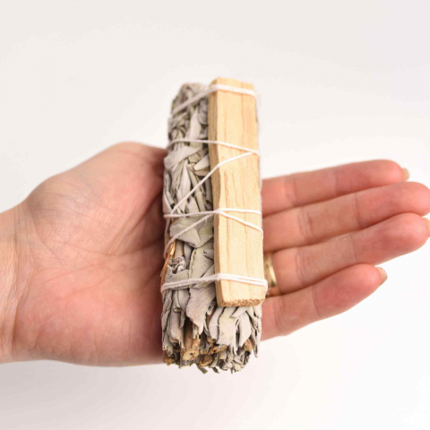 Buchet Salvie Alba California cu lemn Palo Santo – Purificare si Energie Pozitiva [4]