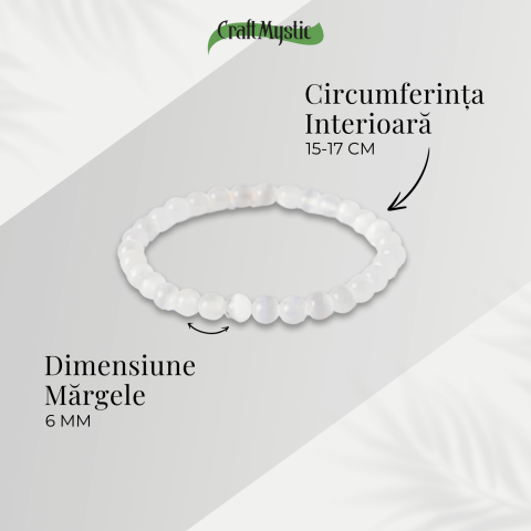 Purificare si Liniste – Bratara din Selenit Natural 6mm [3]