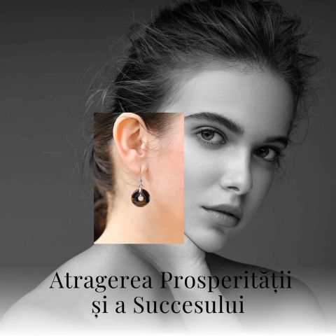 Cercei Argintii Ochi de Tigru Forma Pi - Protectie si Incredere [5]