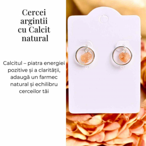 Cercei cu Calcit Brut – Energie Pozitiva si Echilibru [2]