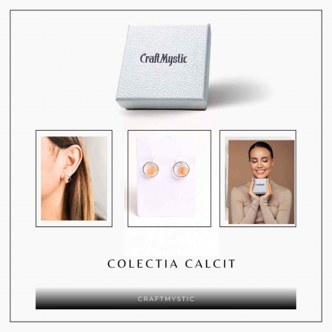 Cercei cu Calcit Brut – Energie Pozitiva si Echilibru [5]