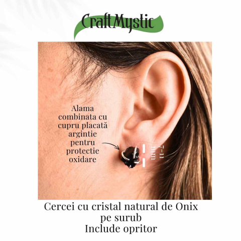 Cercei cu Onix Brut – Protectie si Claritate pentru Zilnic [3]