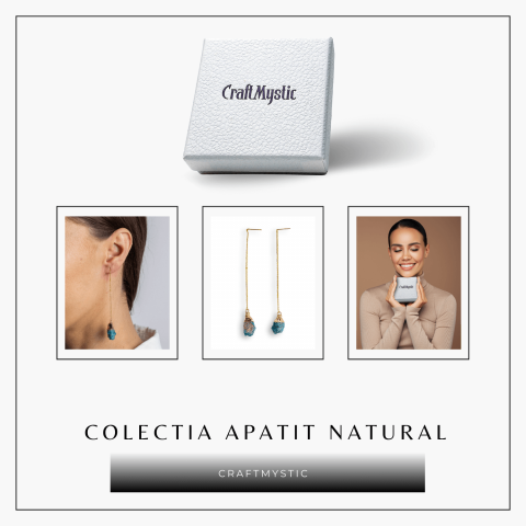 Claritate si Inspiratie – Cercei Lungi cu Apatit Brut [7]