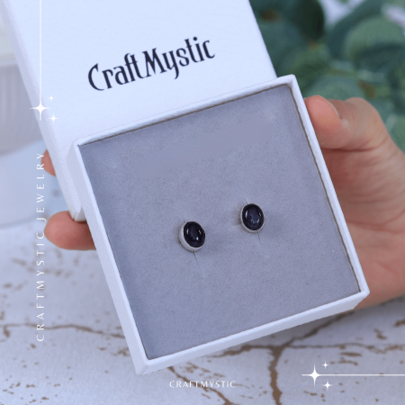 Cercei Eleganti cu Ametist Natural inchidere pe surub, pentru calm si echilibru [7]