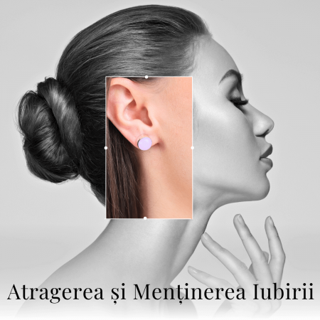 Cercei Eleganti cu Cuart roz Natural, inchidere pe surub, pentru iubire si armonie [2]