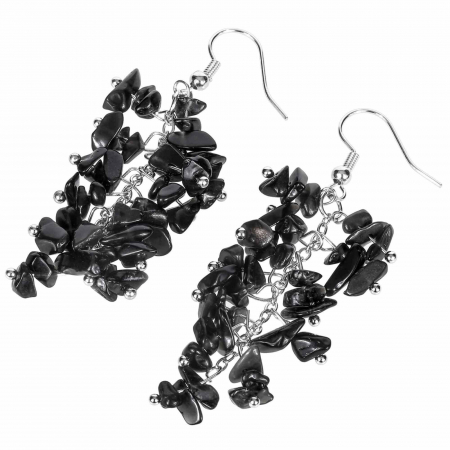 Cercei Sofisticati cu Obsidian - Protectie Energetica si Eleganta Moderna [4]