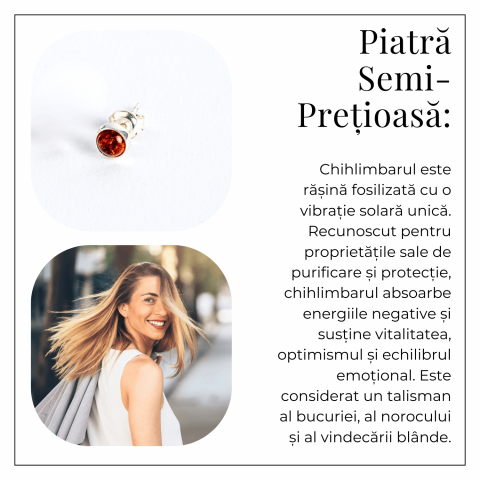 Rafinament discret – Cercei Finuti din Argint 925 cu Chihlimbar [7]