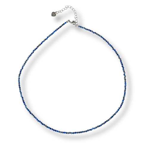 Creativitate si Inspiratie - Intelepciune si Creativitate – Choker din Otel Inoxidabil cu Lapis Lazuli Natural Fatetat