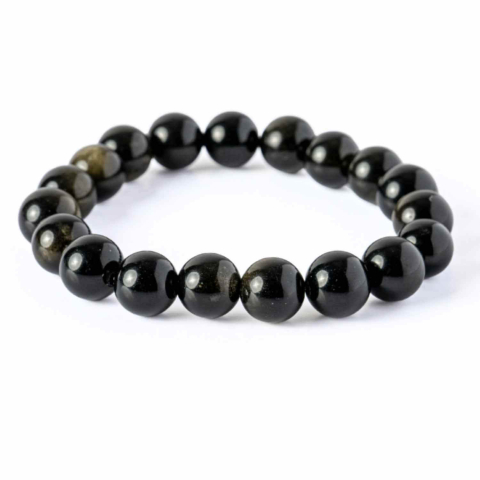 Claritate Mentala si Focus - Energie si Protectie – Bratara din Obsidian Auriu Natural 10mm