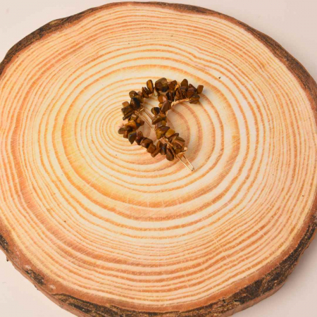 Cleme de par in forma de semiluna cu piatra naturala semipretioasa Ametist pentru un look chic si vibratii pozitive [3]