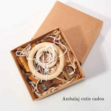 Clopotel de Vant cu Pietre Semipretioase de Cuart Roz - Armonie, Iubire si Rafinament in Ambientul Tau [4]