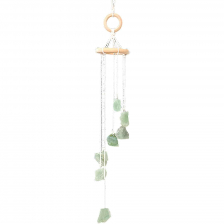 Clopotel de Vant cu Pietre Semipretioase de Aventurin Verde - Prosperitate, Armonie si Frumusete in Decorul Tau
