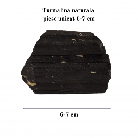 Cristal natural unicat de vindecare Turmalina neagra pietre brute 8-9 cm  - Pentru energie pozitiva, protectie [3]