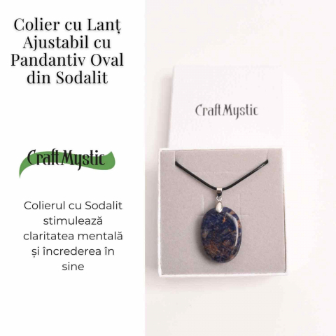 Colier cu Sodalit Natural - Claritate si Conexiune Spirituala [3]