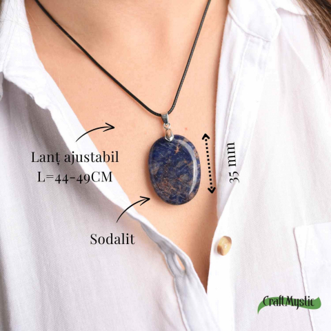 Colier cu Sodalit Natural - Claritate si Conexiune Spirituala [2]