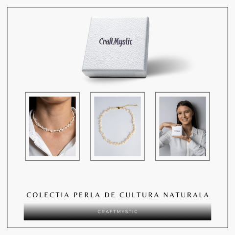 Colier choker cu perle design baroc – Eleganta naturala, mereu la moda [7]