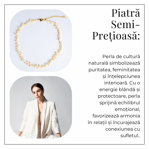 Colier choker cu perle design baroc – Eleganta naturala, mereu la moda [5]