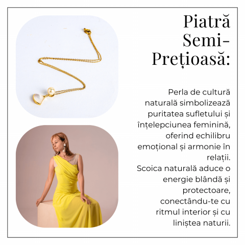 Poarta linistea interioara – Colier cu perla de cultura si scoica naturala [6]