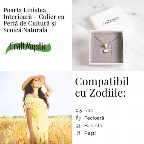 Poarta linistea interioara – Colier cu perla de cultura si scoica naturala [5]