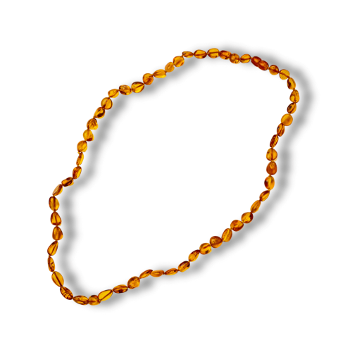 Colier Chihlimbar Natural Auriu – Energie Pozitiva, Calduroasa si Eleganta Organica [5]