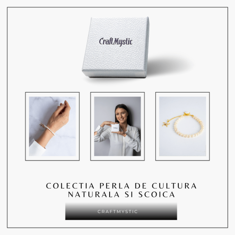 Bratara eleganta cu perle si scoica – Inspirata din adancurile oceanului [8]
