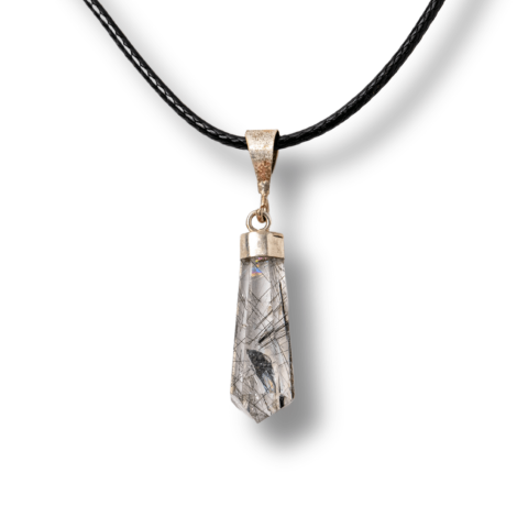 Capricorn - Colier Cuart Rutilat în Varf – Claritate, Putere Interioara si Energie Amplificata